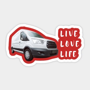 Van Live Love Life Sticker